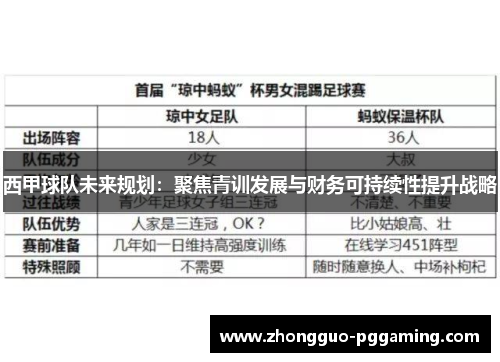 西甲球队未来规划：聚焦青训发展与财务可持续性提升战略